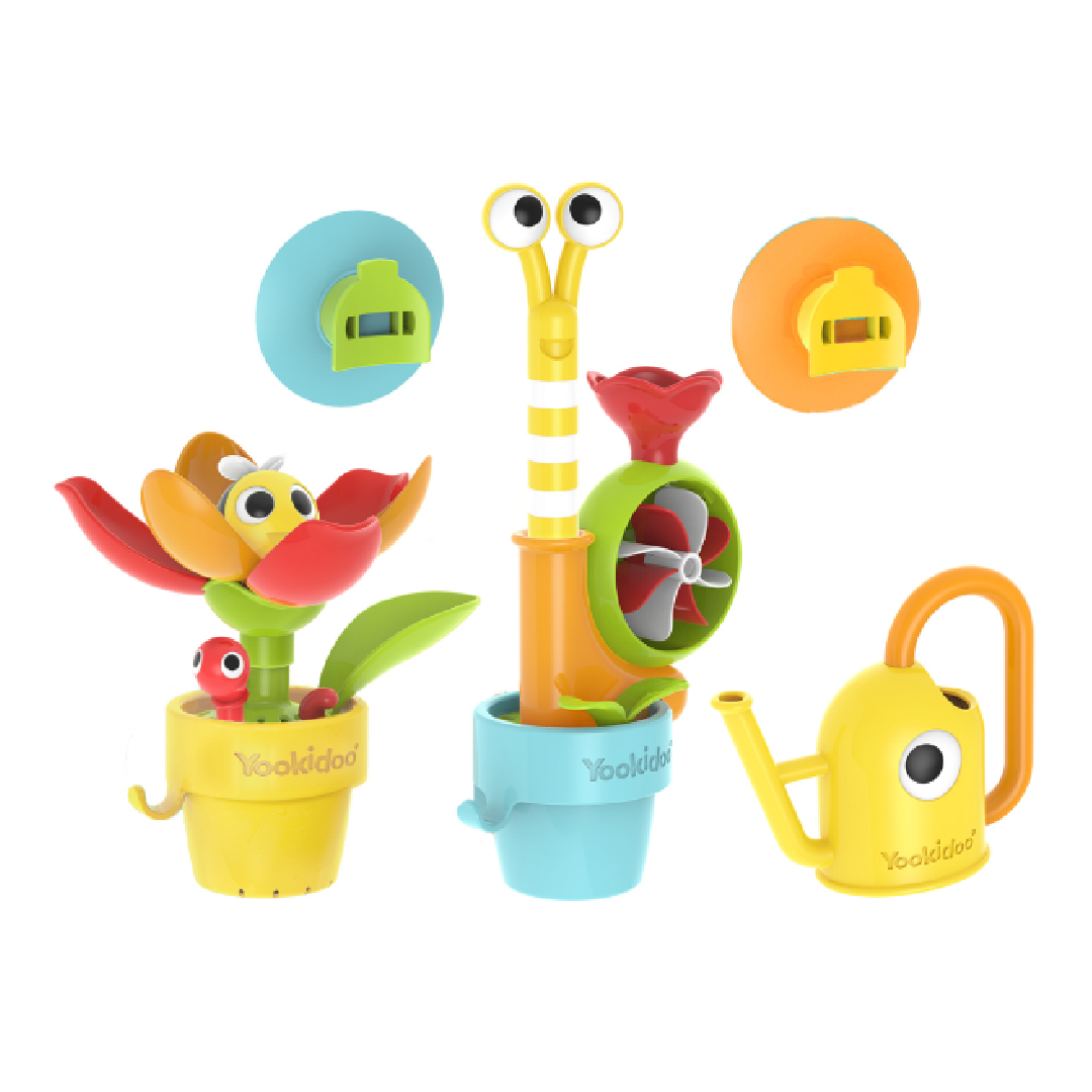 Set jucarie baie floarea si melcul jucaus, +18 luni, YOOKIDOO