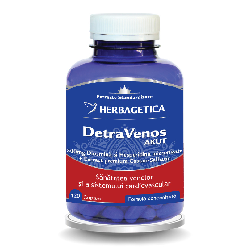 DetraVenos Akut, 120 capsule, Herbagetica