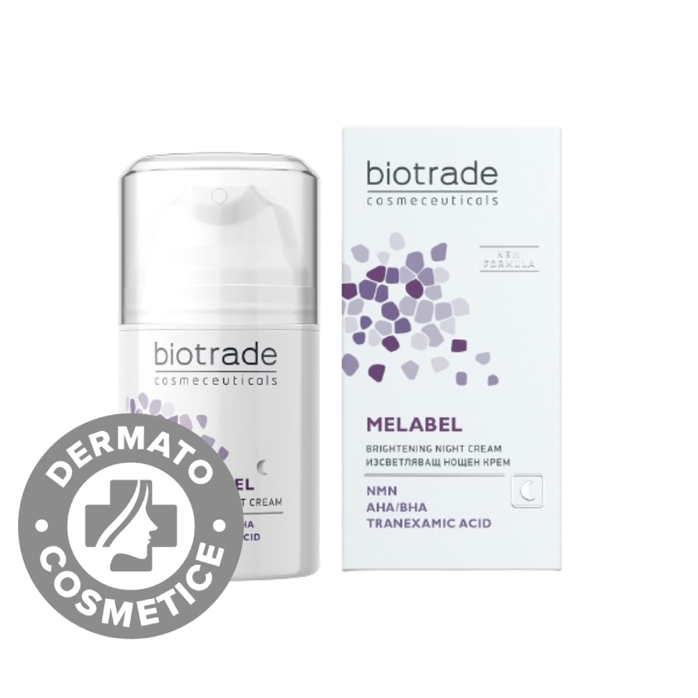 Crema depigmentanta de fata pentru noapte Melabel, 50ml, Biotrade
