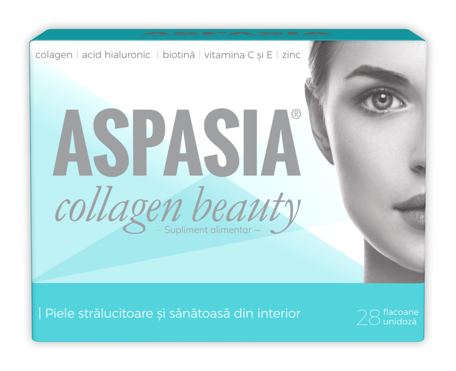 Aspasia Collagen Beauty, 28 flacoane, Zdrovit