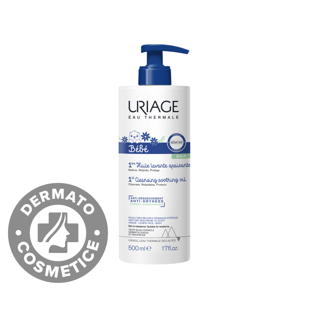 Ulei calmant de spalare pentru bebelusi 1er Bebe, 500ml, Uriage