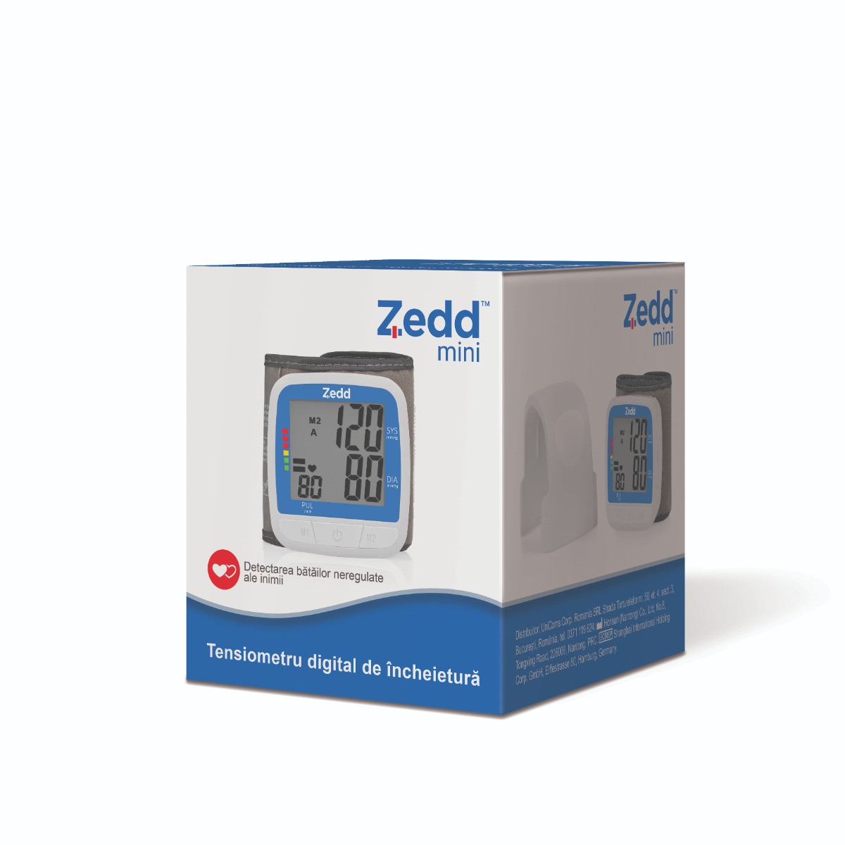 Tensiometru digital pentru incheietura Mini, 1 bucata, Zedd