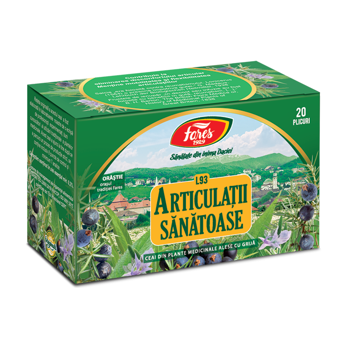 Ceai Articulatii sanatoase L93, 20 pliculete, Fares