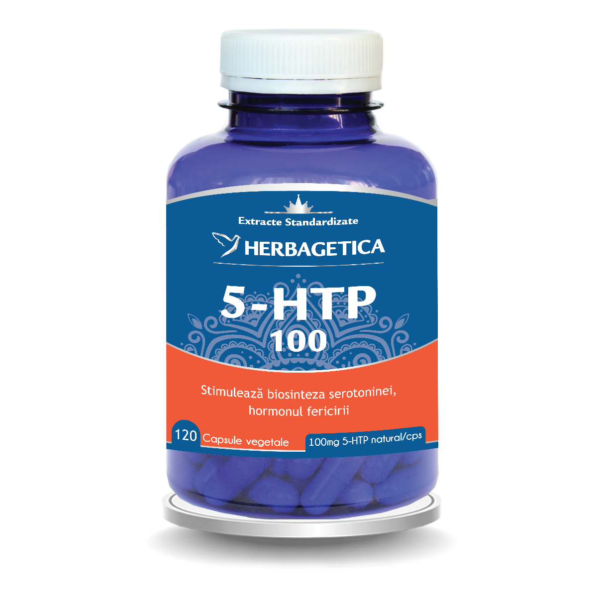 5 HTP 100 Zen Forte, 120 capsule, Herbagetica