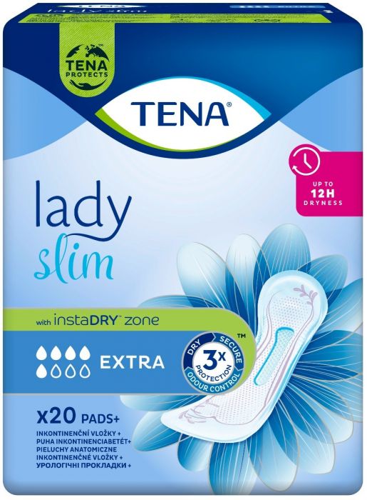 Absorbante pentru incontinenta urinara Lady Slim Extra, 20 bucati, Tena