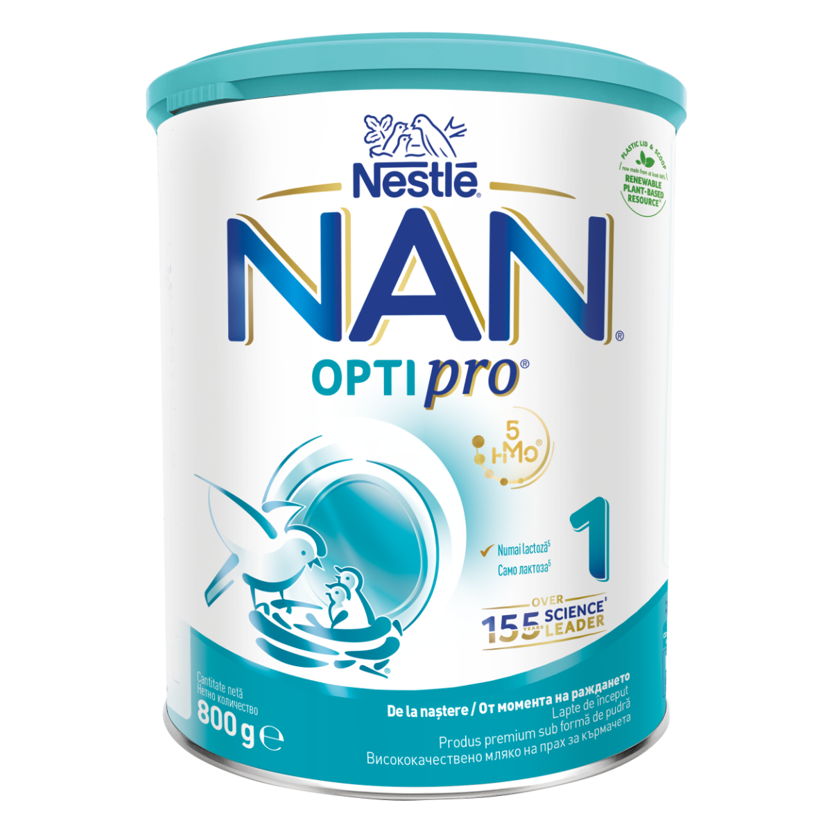 Formula de lapte NAN1 OPTIPRO HMO, 800g, Nestle