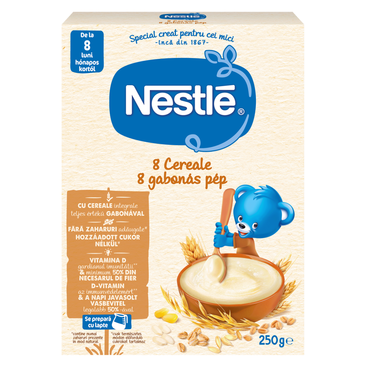 Cereale cu vitamine si minerale, 250g, Nestle