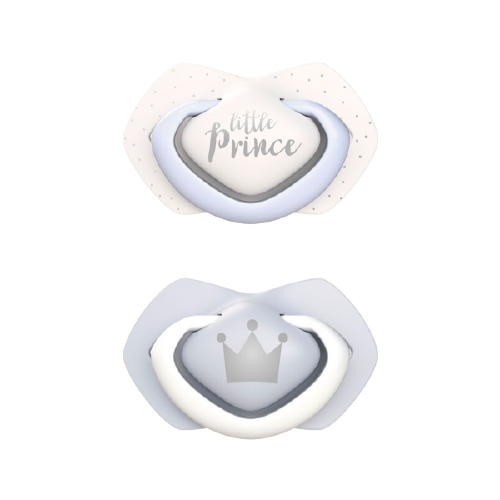 Suzeta albastra din silicon Royal Baby 0-6 luni, 2 bucati, Canpol babies