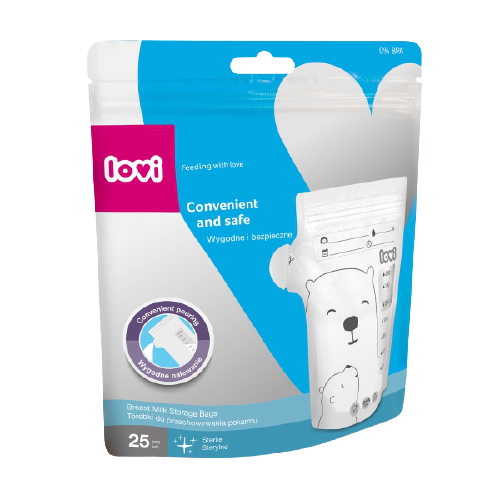 Pungi pentru stocarea laptelui matern, 25 bucati, LOVI