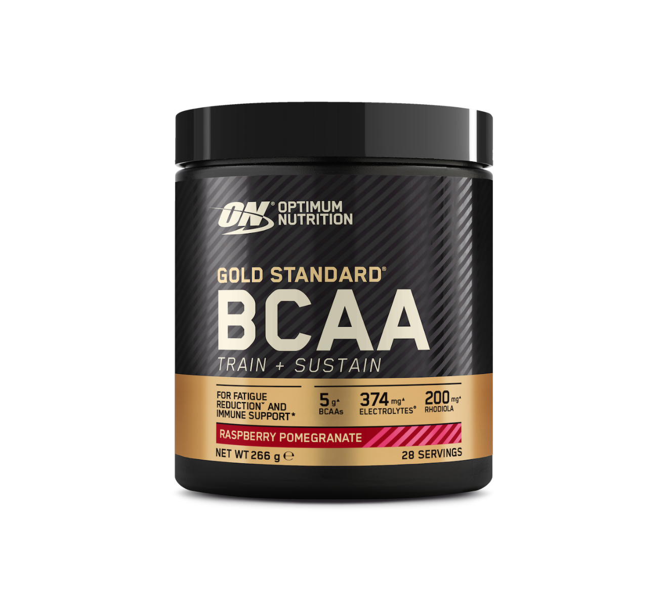 Pudra energizanta BCAA Train Sustain Raspberry Pomegranate, 266g, Optimum Nutrition