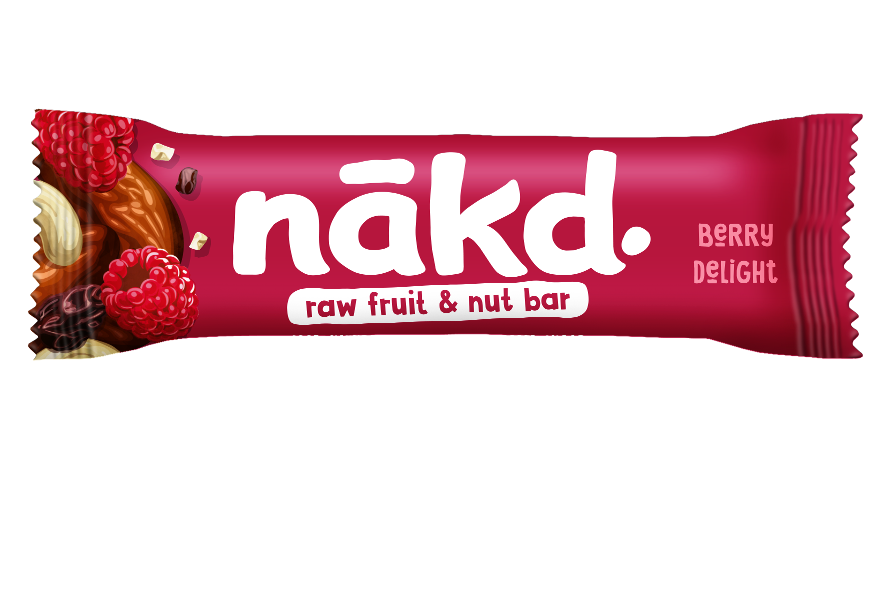 Baton cu zmeura raw vegan, 35g, Nakd