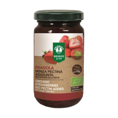 Dulceata de capsuni fara adaos de zahar Bio, 215g, Probios