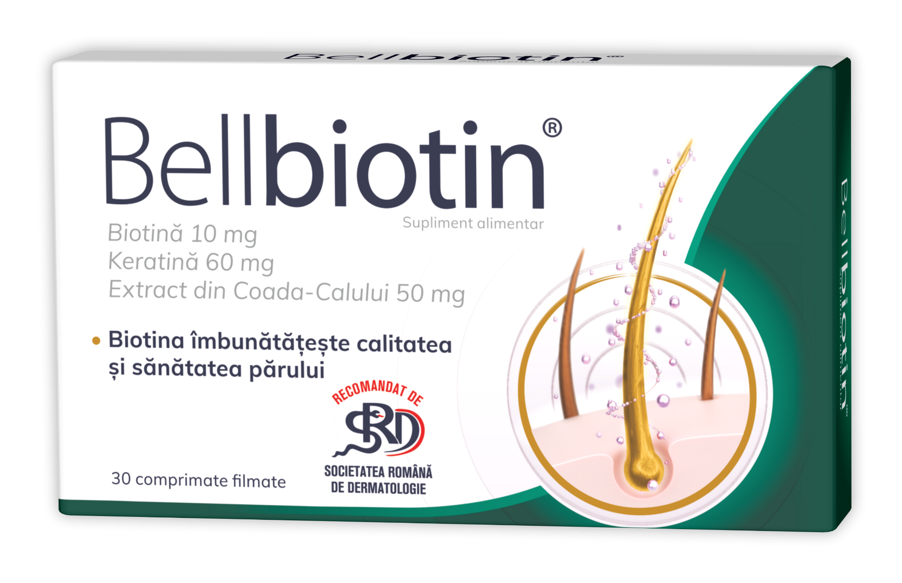 Bellbiotin, 30 comprimate filmate, Zdrovit