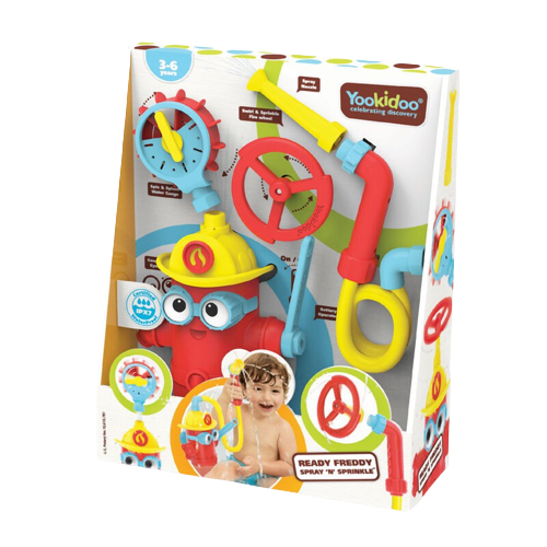 Jucarie pentru baie Pompier Freddy 3-6 ani 40204, 1 bucata, Yookidoo