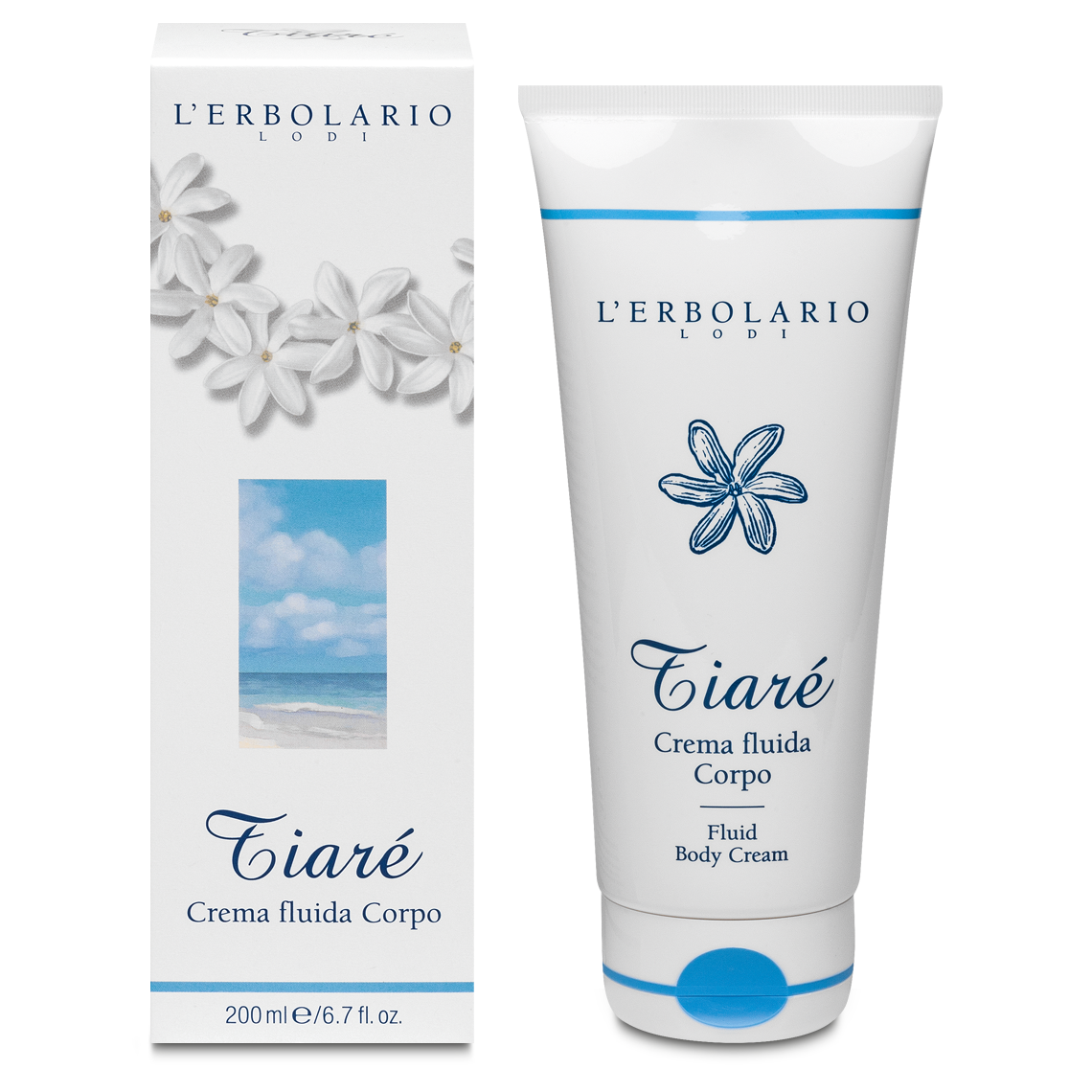 L'Erbolario Tiare Crema de corp fluida, 200ml