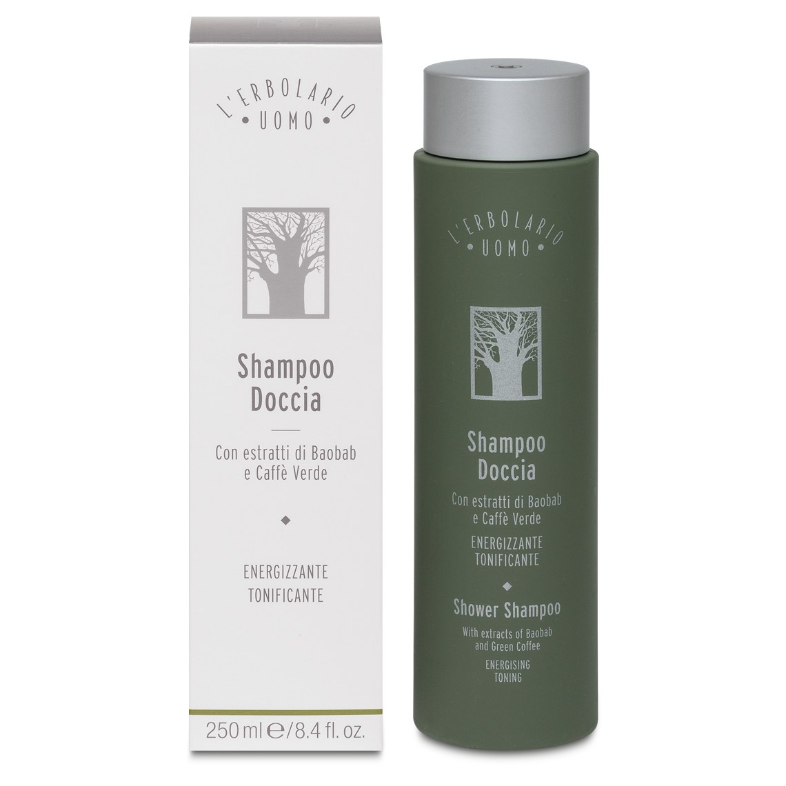 L'Erbolario Uomo Sampon si gel de dus, 250ml