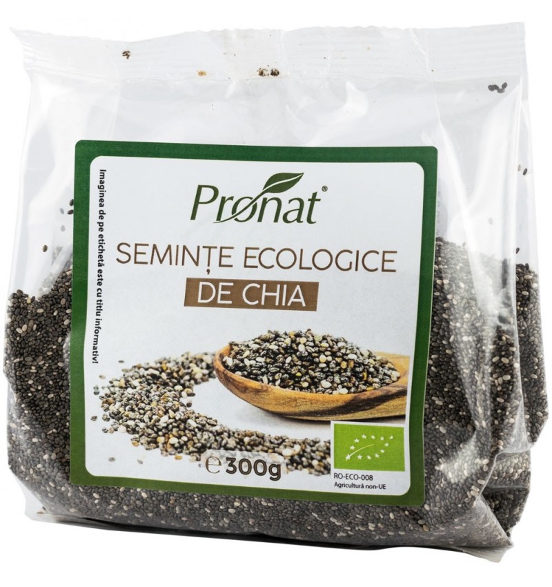 Seminte de chia Bio, 300g, Pronat