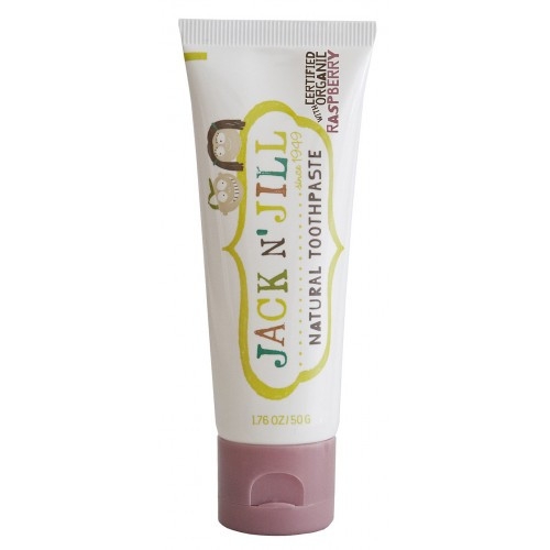 Pasta de dinti naturala pentru copii de la +6 luni cu zmeura organica, 50g, Jack N' Jill Kids