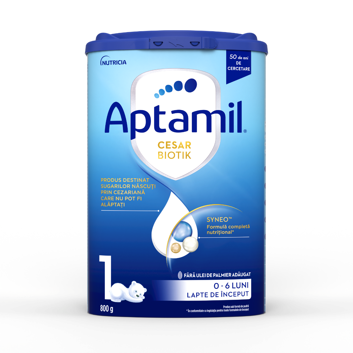 Lapte de inceput 0-6 luni CESAR-BIOTIK 1, 800g, Aptamil