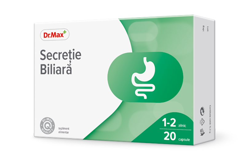 Dr. Max Secretie biliara, 20 capsule