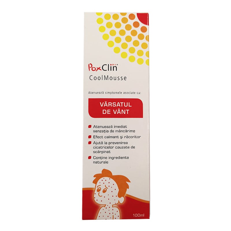 Spuma pentru varsat de vant Poxclin, 100 ml, Viva Pharma