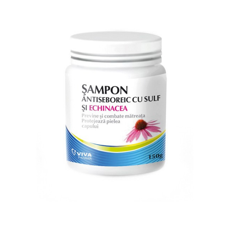 Sampon antiseboric cu sulf si echinacea, 150g, Viva Pharma