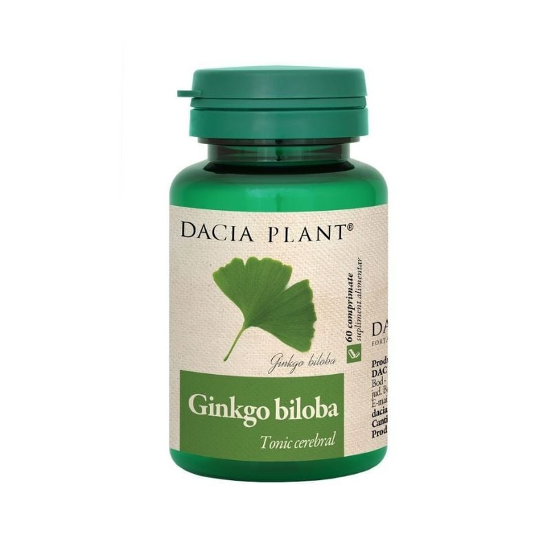 Ginkgo biloba, 60 comprimate, Dacia Plant