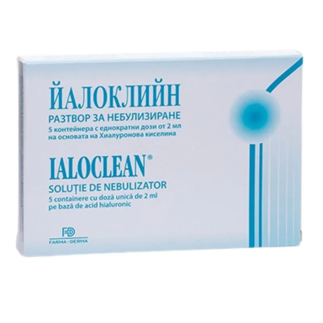 Solutie de nebulizare sterila Ialoclean, 5 monodoze, Naturpharma
